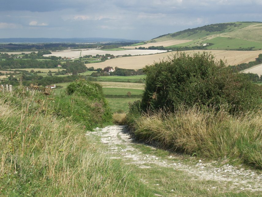 View from the South Downs Way, Sussex, England, Great Britain