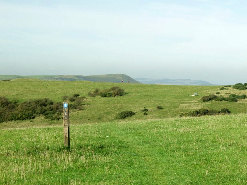 The South Downs Way, Windover Hill, Alfriston, Sussex, England, Great Britain