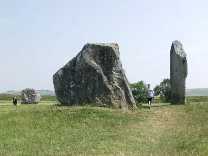 A very large stone, Avebury, Wiltshire, England, Great Britain