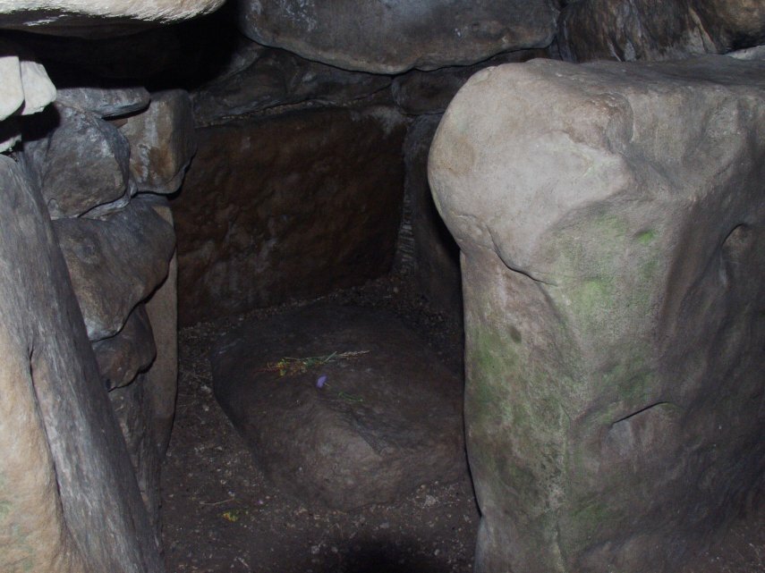 A Burial Chamber, West Kennett Long Barrow, Avebury, Wiltshire, England, Great Britain