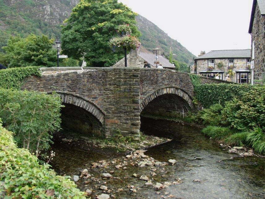 Photograph of Beddgelert Bridge, Snowdonia, Gwynedd, Wales