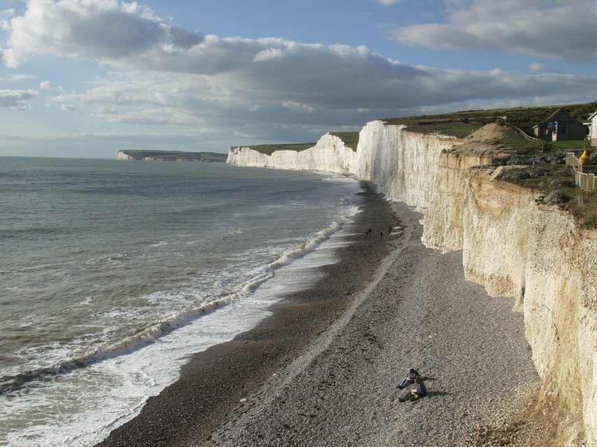 The Seven Sisters from Birling Gap, Sussex, England, Great Britain
