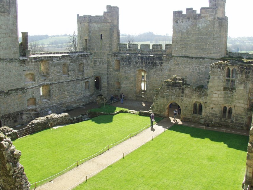 The Interior, Bodiam Castle, Sussex, England, Great Britain