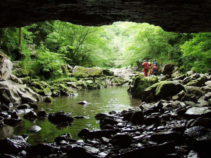 Porth-Yr-Ogof, Brecon, Brecknockshire, Wales.