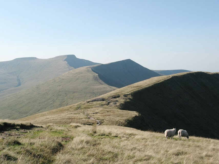 The Four Main Peaks of the Brecon Beacons.