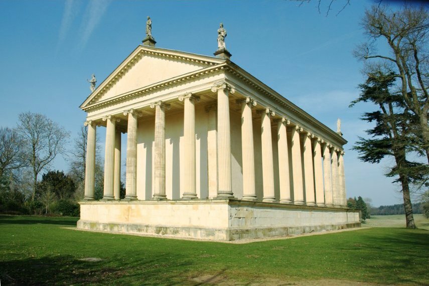 The Temple of Concord and Victory, Stowe Gardens, Buckingham, Buckinghamshire, England, Great Britain