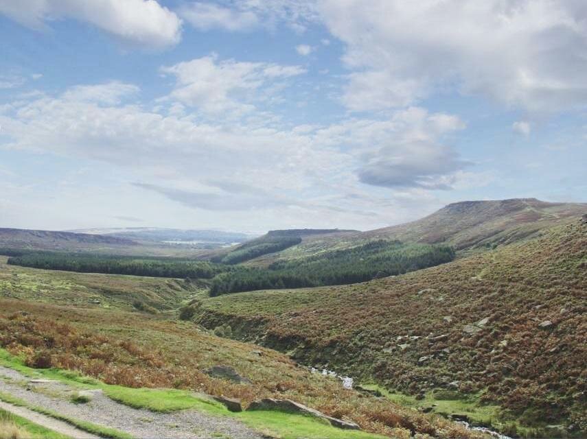 Burbage Edge and Hathersage Moors, Derbyshire Peak District, England