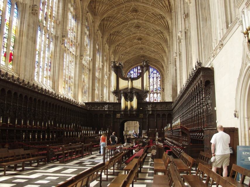 View from the East End, King's College Chapel, Cambridge, Cambridgeshire, England, Great Britain