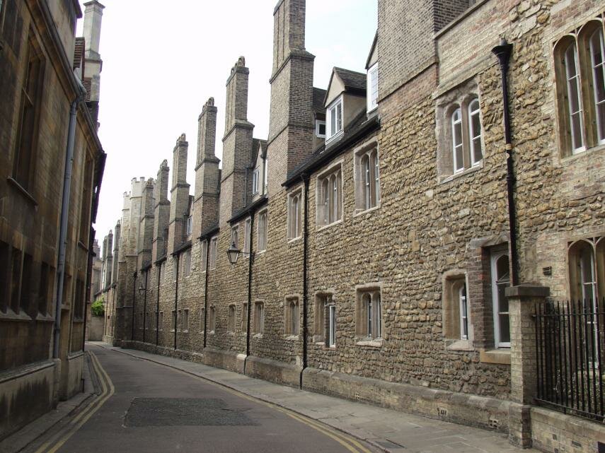Trinity Lane and Trinity College, Cambridge, Cambridgeshire, England, Great Britain