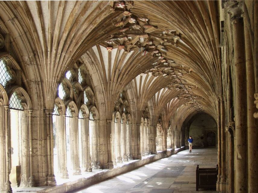 The Great Cloisters, Canterbury Cathedral, Canterbury, Kent