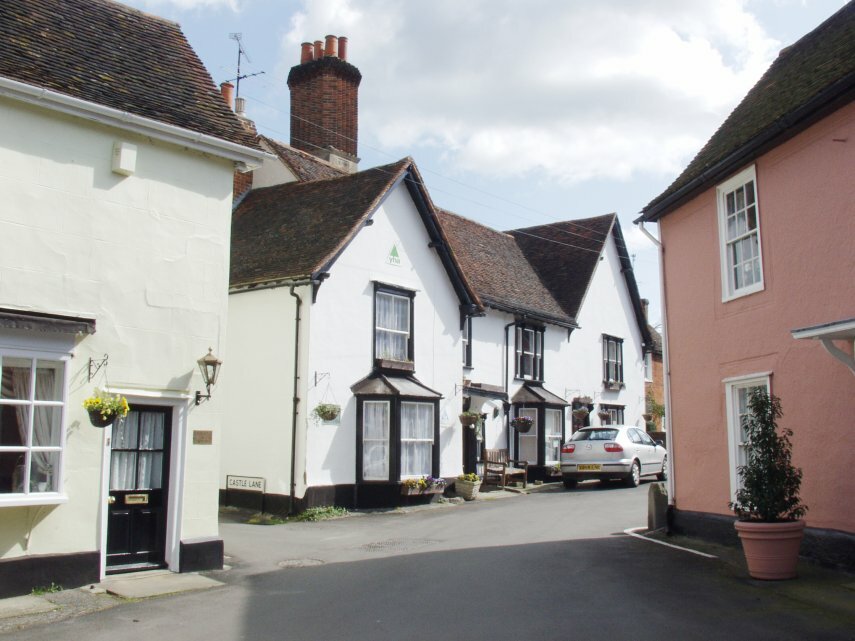 A Tudor House, Castle Hedingham, Essex, England, Great Britain