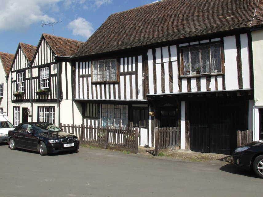 Timber-Framed Houses, Castle Hedingham, Essex, England, Great Britain