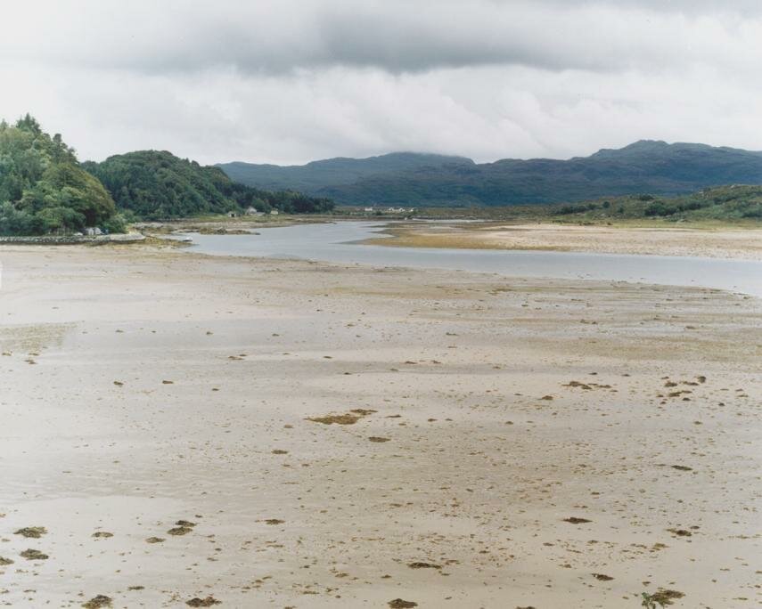 Loch Moidart at low tide seen from Castle Tioram