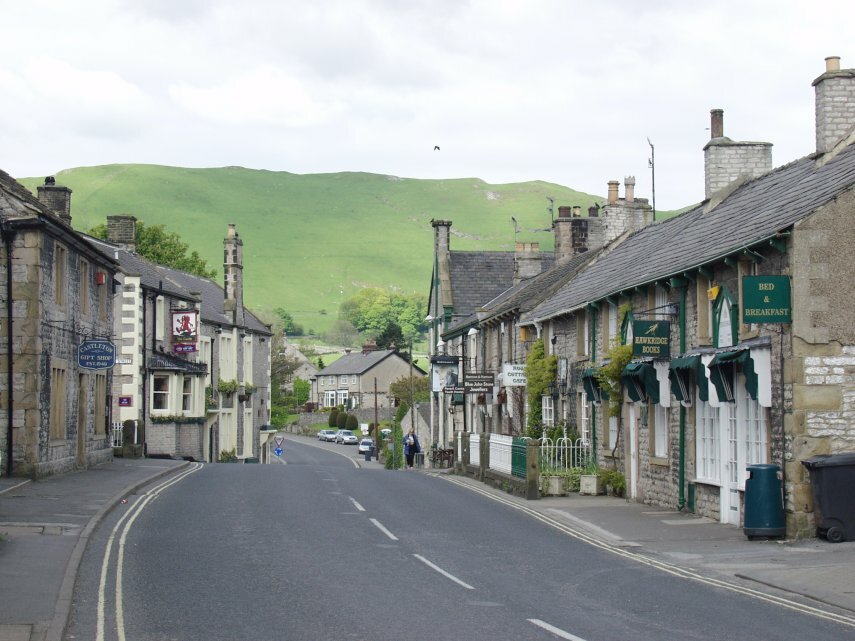 Cross Street, Castleton, Derbyshire, England, Great Britain