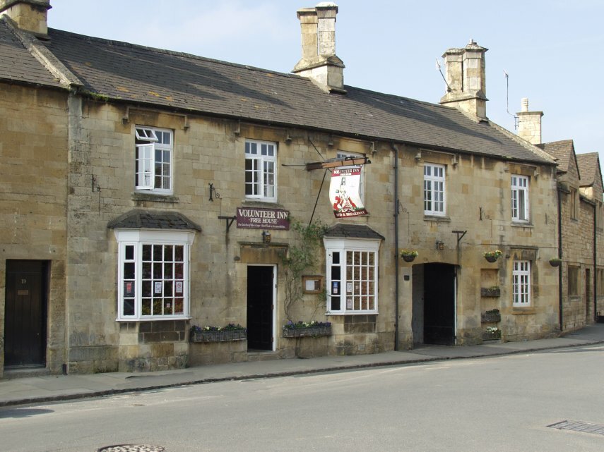 View of the Volunteer Inn, Chipping Campden, Gloucestershire, England