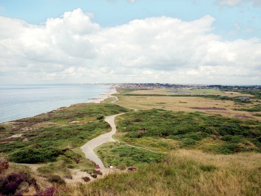 Photgraph of Bournemouth from Warren Hill on Hengistbury Head, New Forest, Dorset