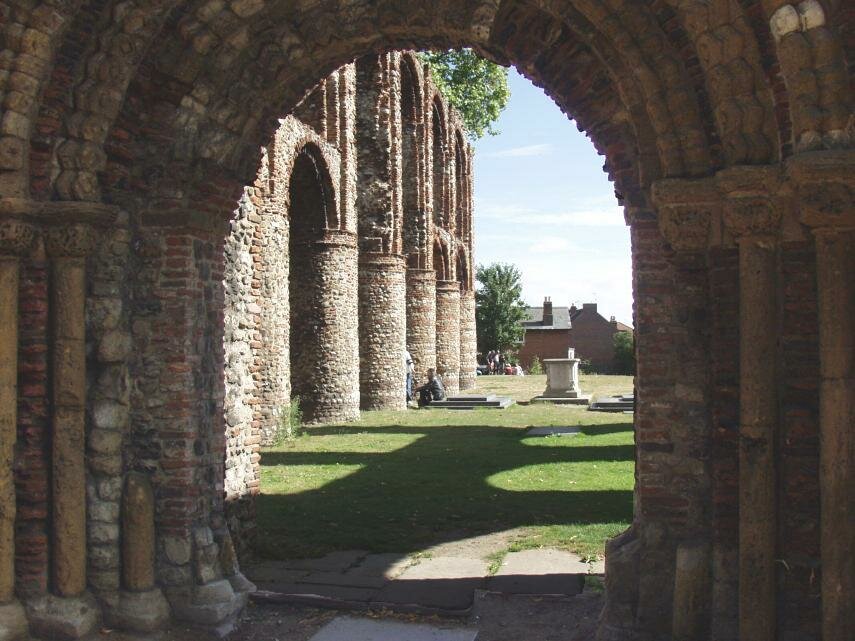 The Main Entrance, St. Botolph's Priory, Colchester, Essex, England, Great Britain