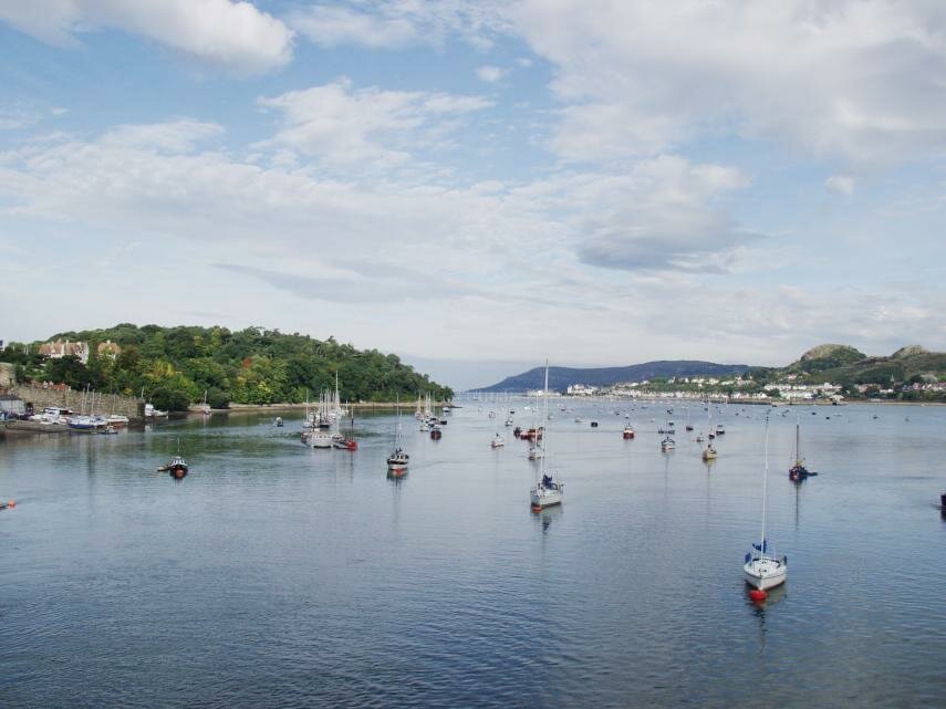 View of the River Conwy, Conwy, Gwynedd, Wales, 