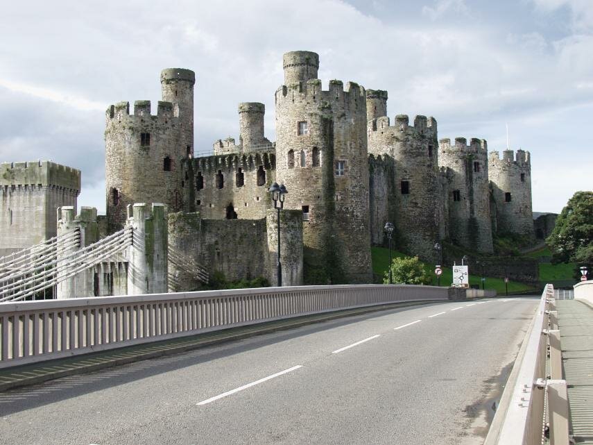 The road to Conwy from Prestatyn, Gwynedd, Wales