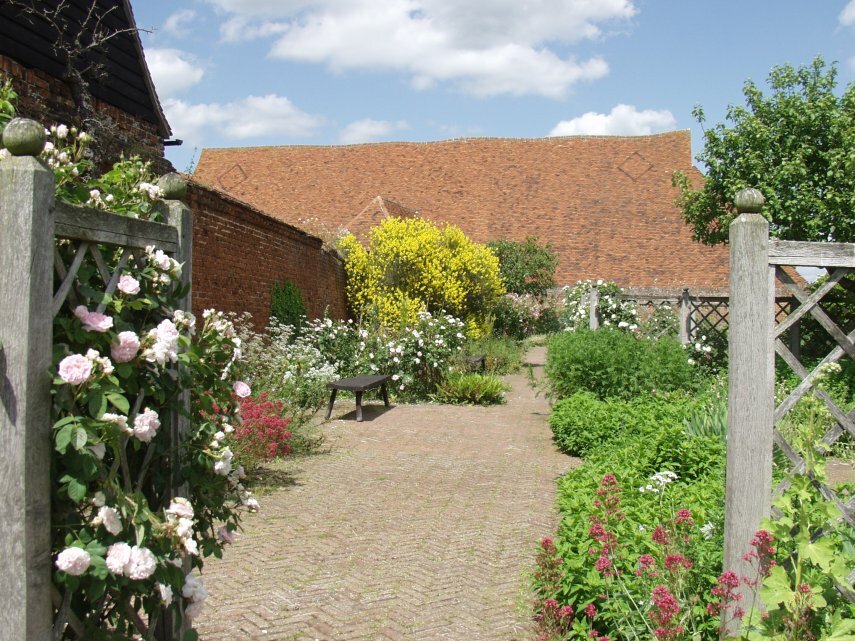 The Tudor Garden, Cressing Temple Barns near Braintree, Essex, England