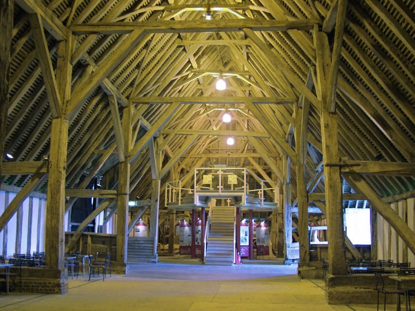The Interior of Wheat Barn, Cressing Temple Barns, Braintree, Essex, England, Great Britain