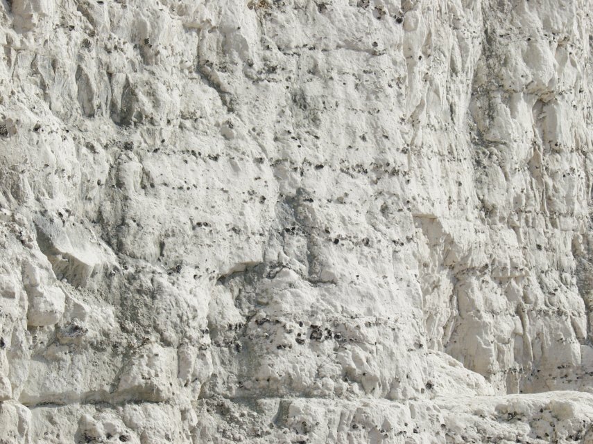 Close up of the Seven Sisters Chalk Cliffs, Sussex, England, Great Britain