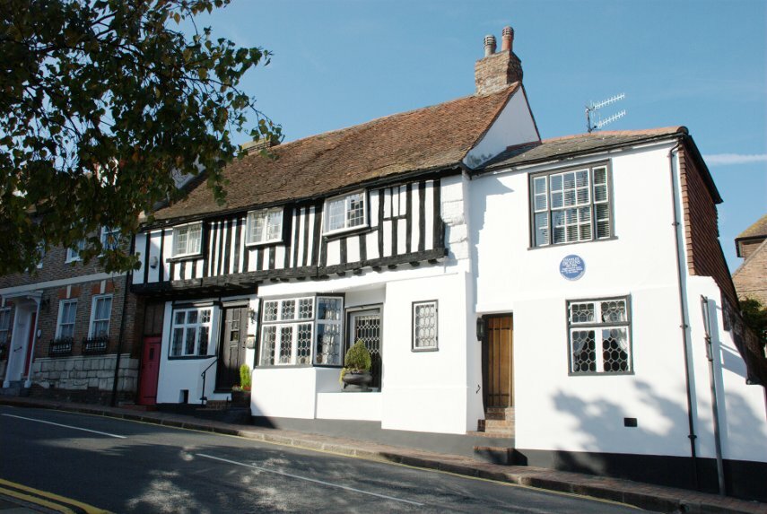 An Ancient Timber-Framed House, Eastbourne, Sussex, England, Great Britain
