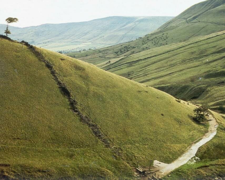 View near Edale Head, Edale, Dark Peak, Derbyshire, England