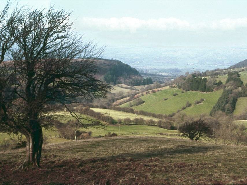 View of the Black Mountains, Brecknockshire, Wales