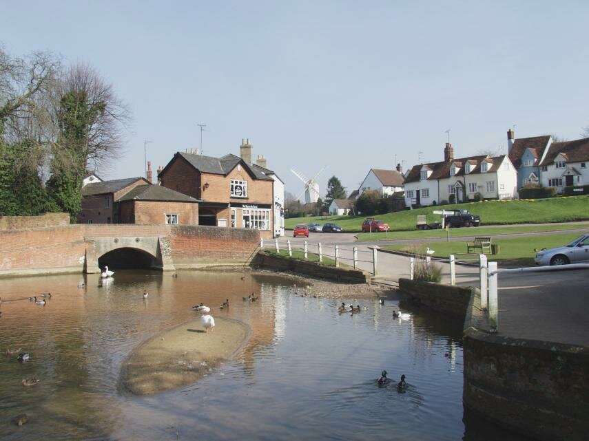 The Village Pond, Finchingfield, Essex, England, Great Britain