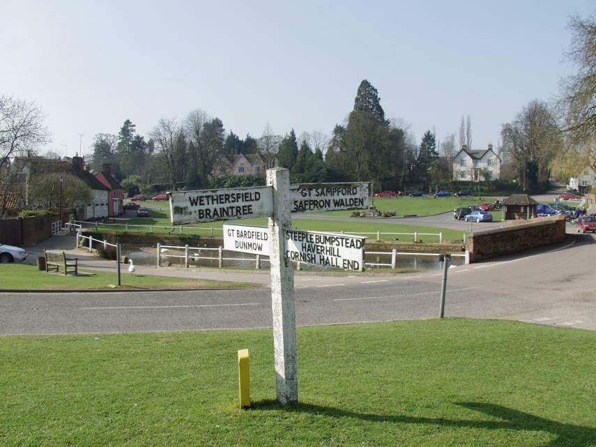 A Signpost, Finchingfield, Essex, England, Great Britain