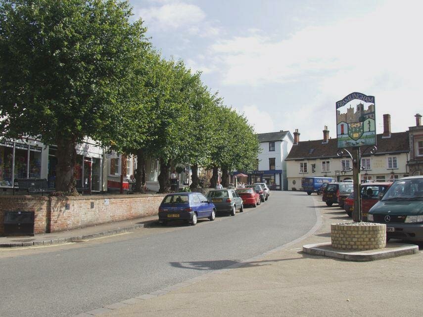 Market Hill, Framlingham, Suffolk, England, Great Britain