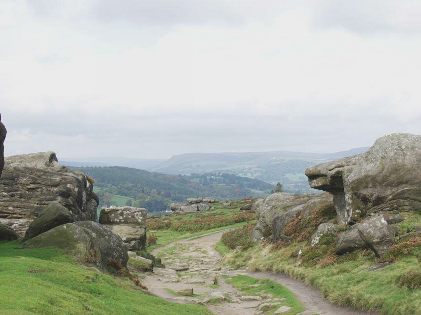 Froggatt Edge looking North, Derbyshire, England, Great Britain