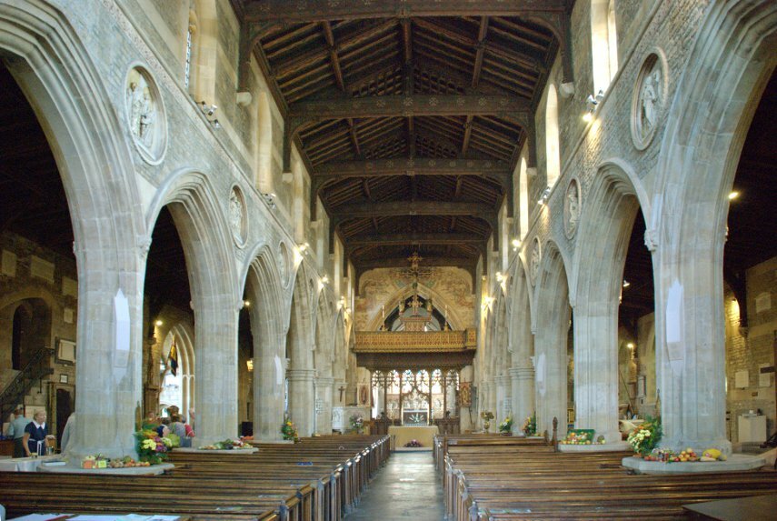 The Nave, St. John the Baptist Church, Frome, Somerset, England, Great Britain