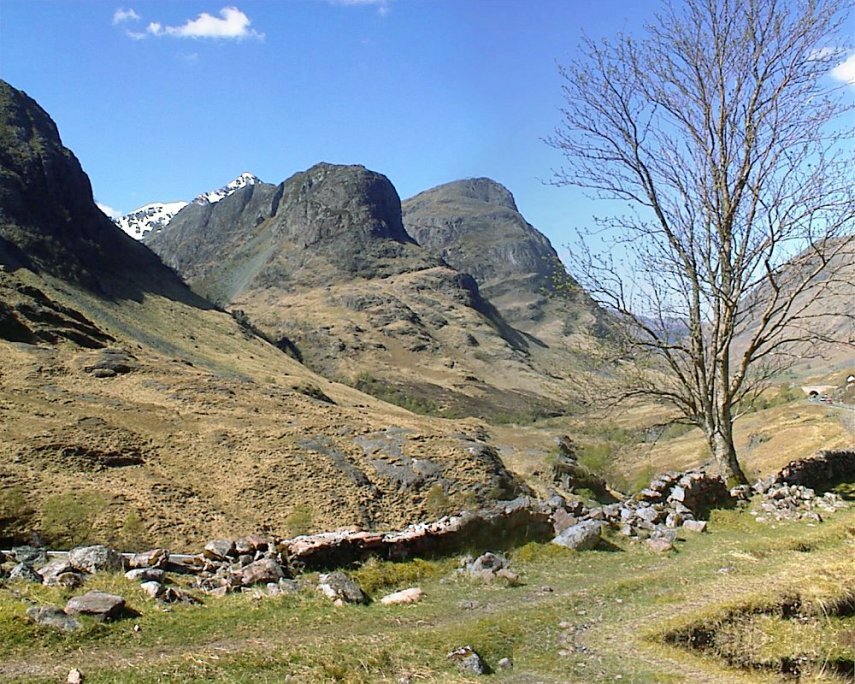 Photograph of the Three Sisters, Glencoe, Highlands, Scotland