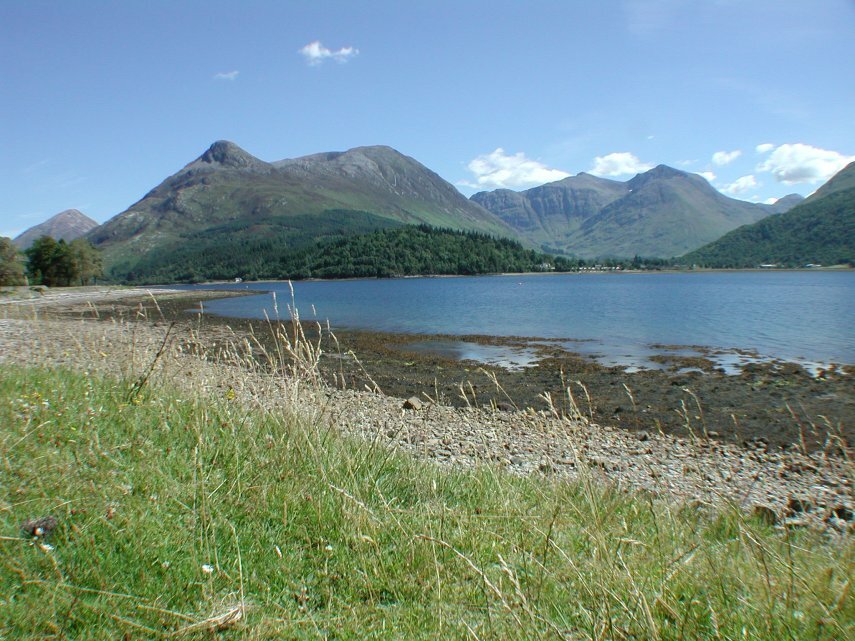 View of Loch Leven, Glen Coe, Highlands, Scotland, Great Britain