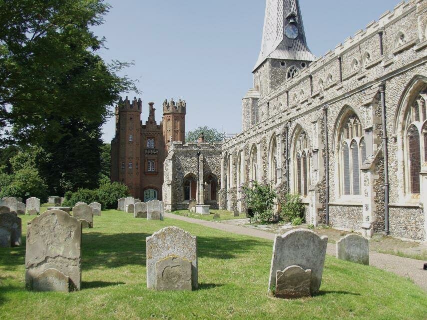View of St. Mary's Church, Hadleigh, Suffolk, England