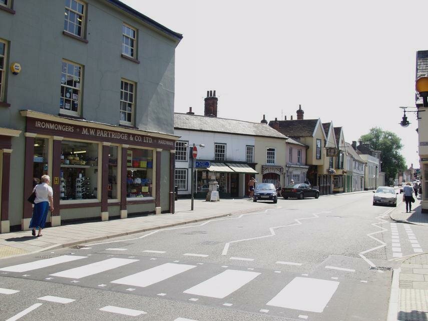 A Zebra (Pedestrian) crossing, Hadleigh, Suffolk, Great Britain