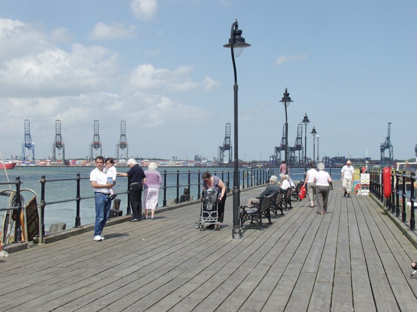 On the Ha'penny Pier, Harwich, Essex, England, Great Britain
