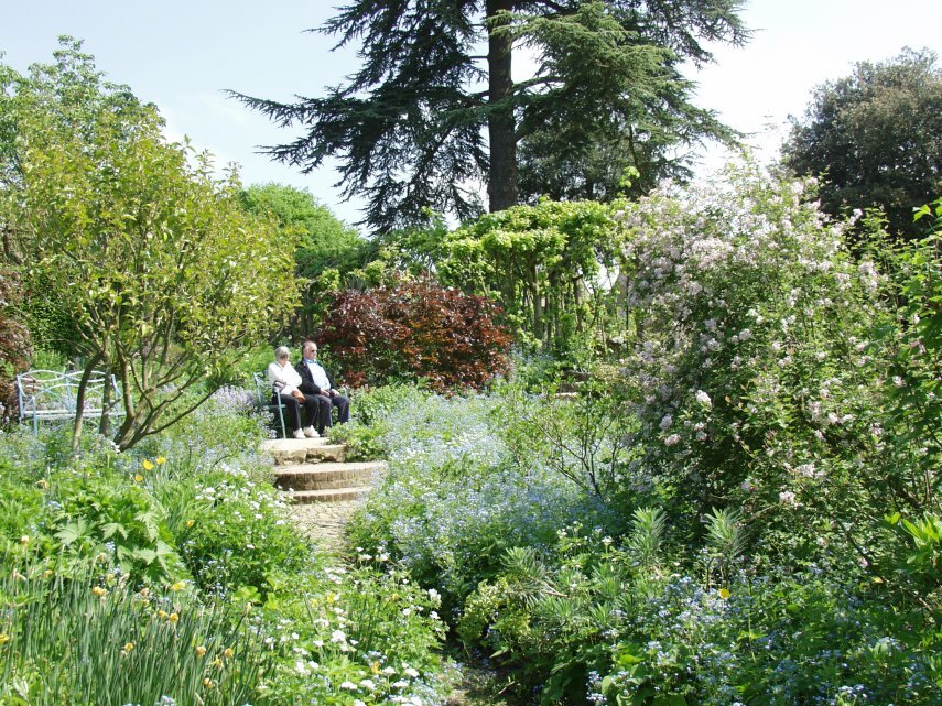 The Upper Stream Garden, Hidcote Manor Gardens, Chipping Campden, Gloucestershire, England, Great Britain