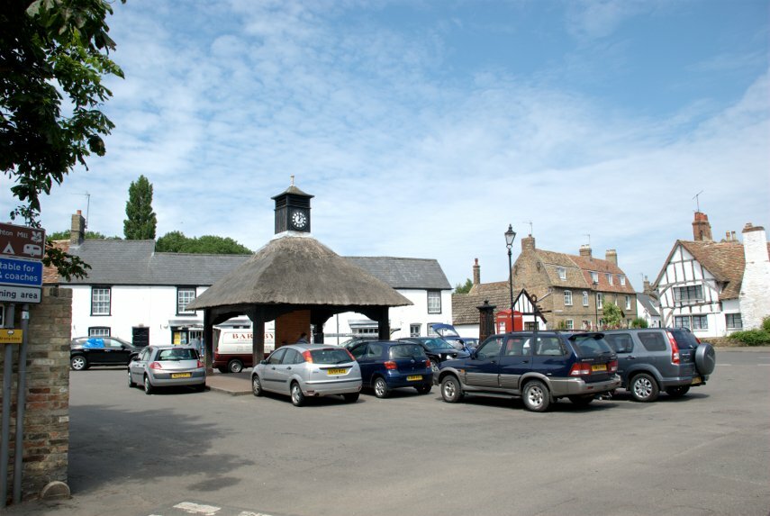 The Village Square, Houghton, Huntingdonshire, England, Great Britain