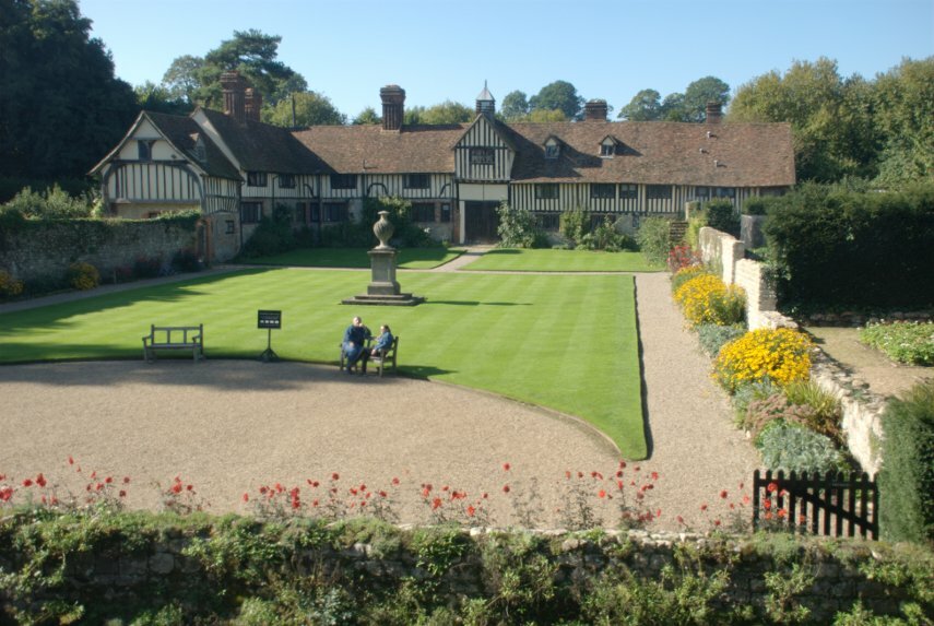 The coach house and stables, Ightham Mote, Ightham, Kent, England