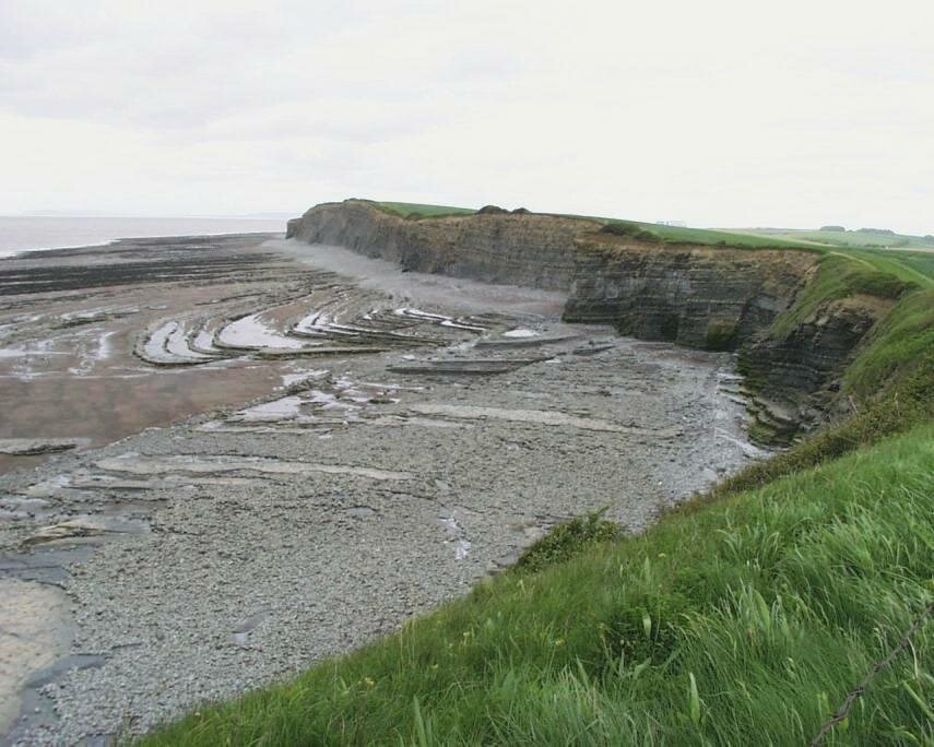 A Wave Cut Platform, Kilve, Somerset, England, Great Britain