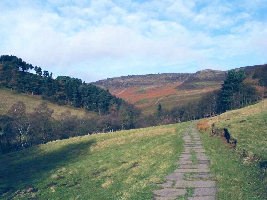 The Path to Grindsbrook Clough, Derbyshire, England, Great Britain