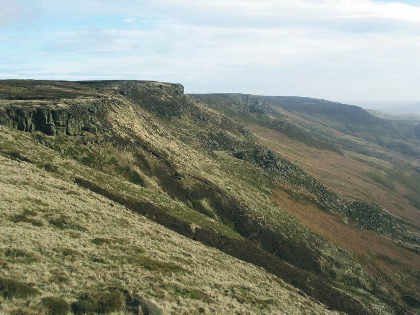 Photograph of Kinder Scout, Peak District, Derbyshire, England