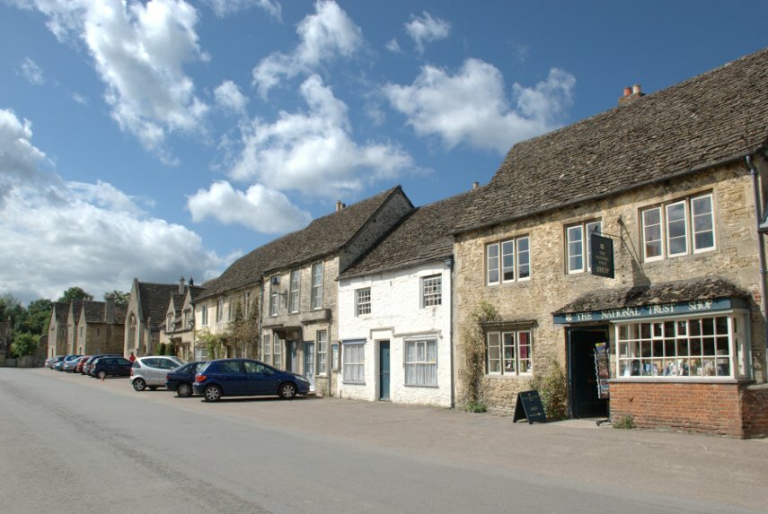 High Street, Lacock, Wiltshire, England, Great Britain