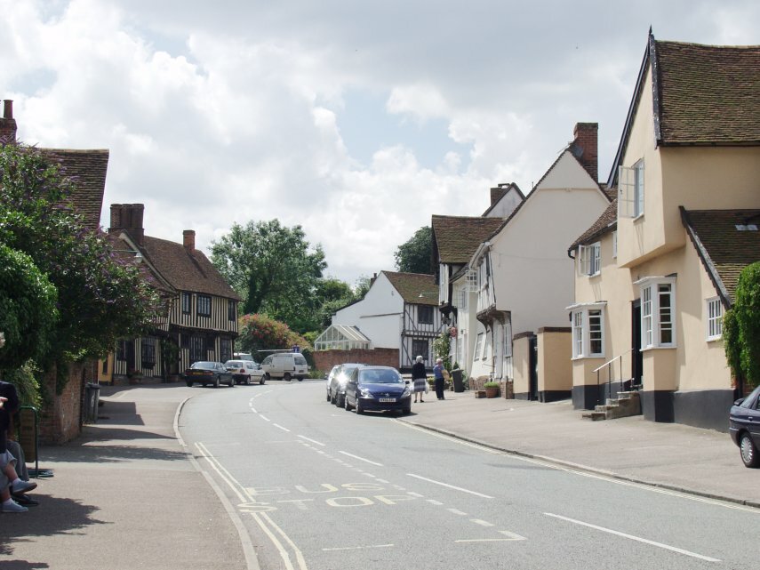 High Street, Lavenham, Suffolk, England, Great Britain