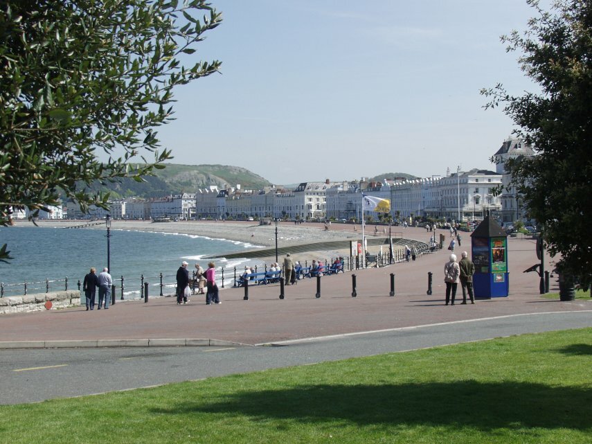 The Sea Front and Promenade, Llandudno, Caernarfonshire, Wales, Great Britain