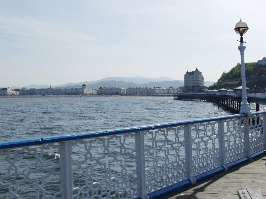 Llandudno from the pier, Llandudno, Caernarfonshire, Wales, Great Britain