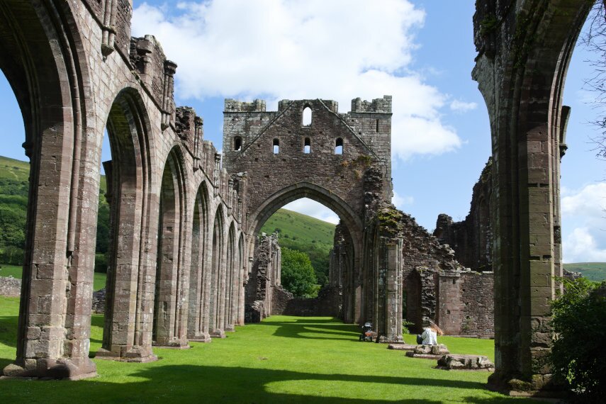 Llanthony Priory ruins, Monmouthshire